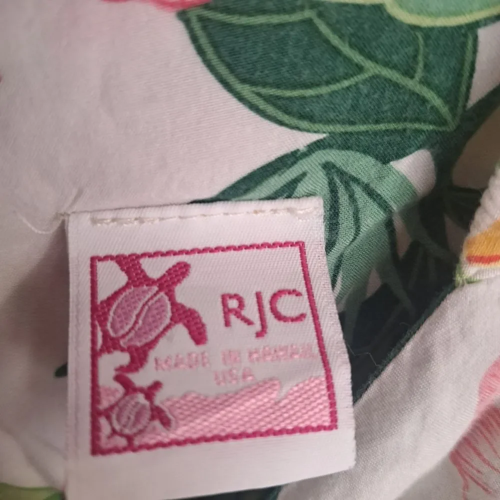 RJC Hawaiian Dress Pink and Green